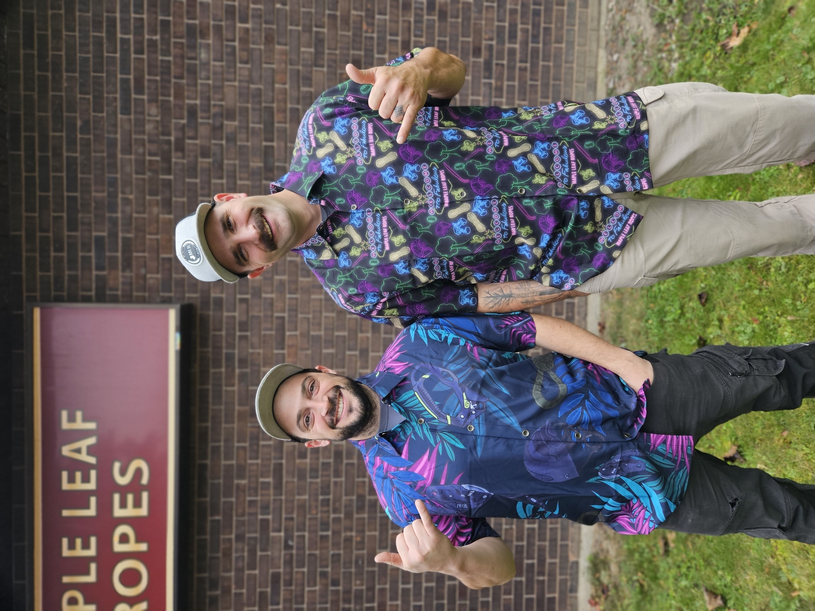 Maple Leaf Ropes Hawaiian Shirt