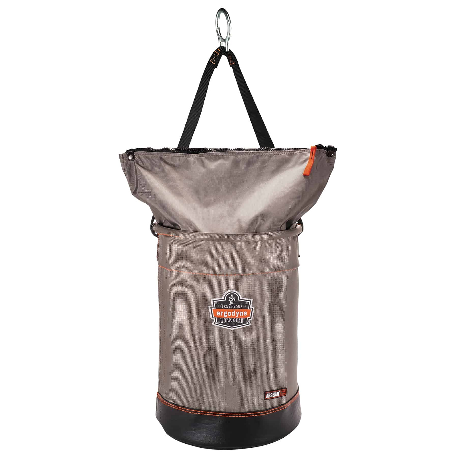 Ergodyne Arsenal 5973 Large Nylon Hoist Bucket Tool Bag - D-Rings, Zipper Top