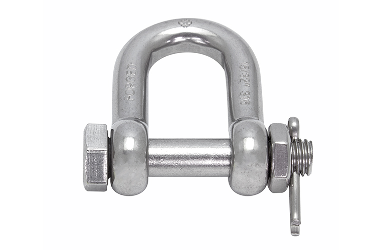 Suncor Stainless Straight D Shackle with Bolt – Forged