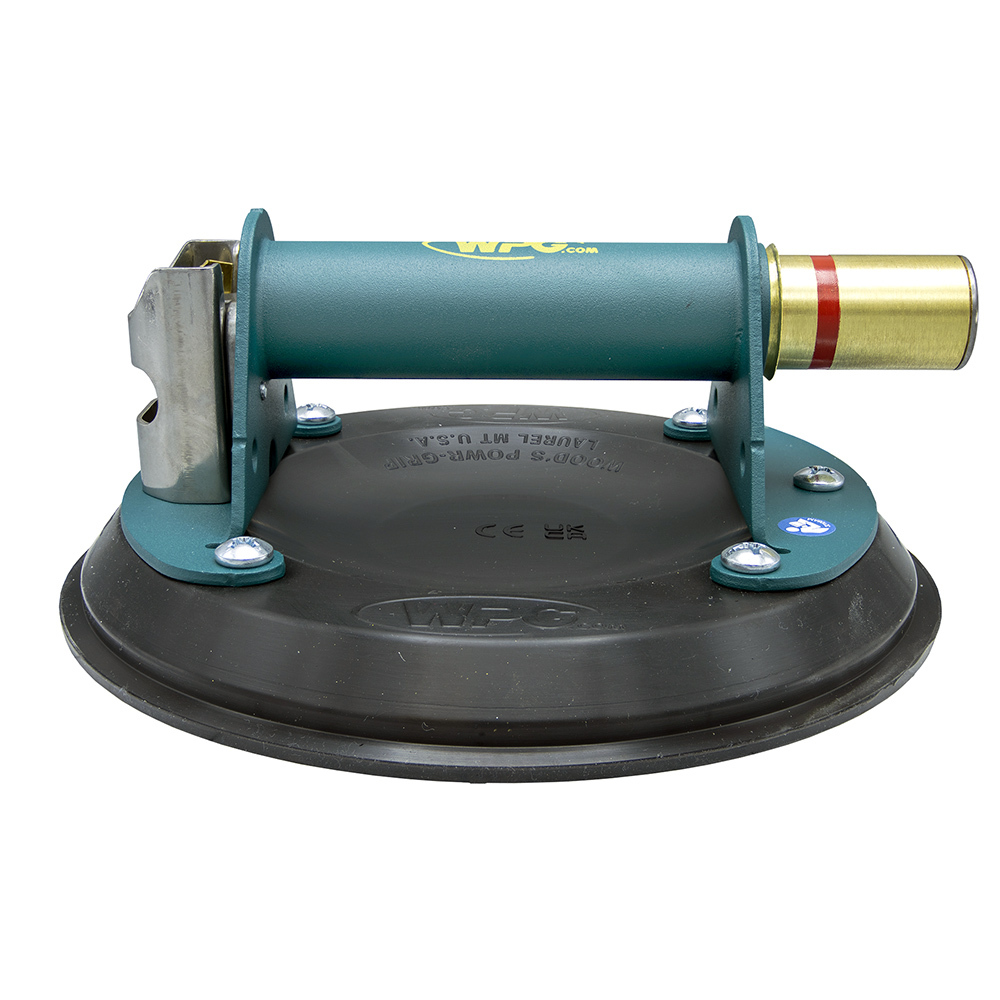 8″ Flat Vacuum Cup, Metal Handle