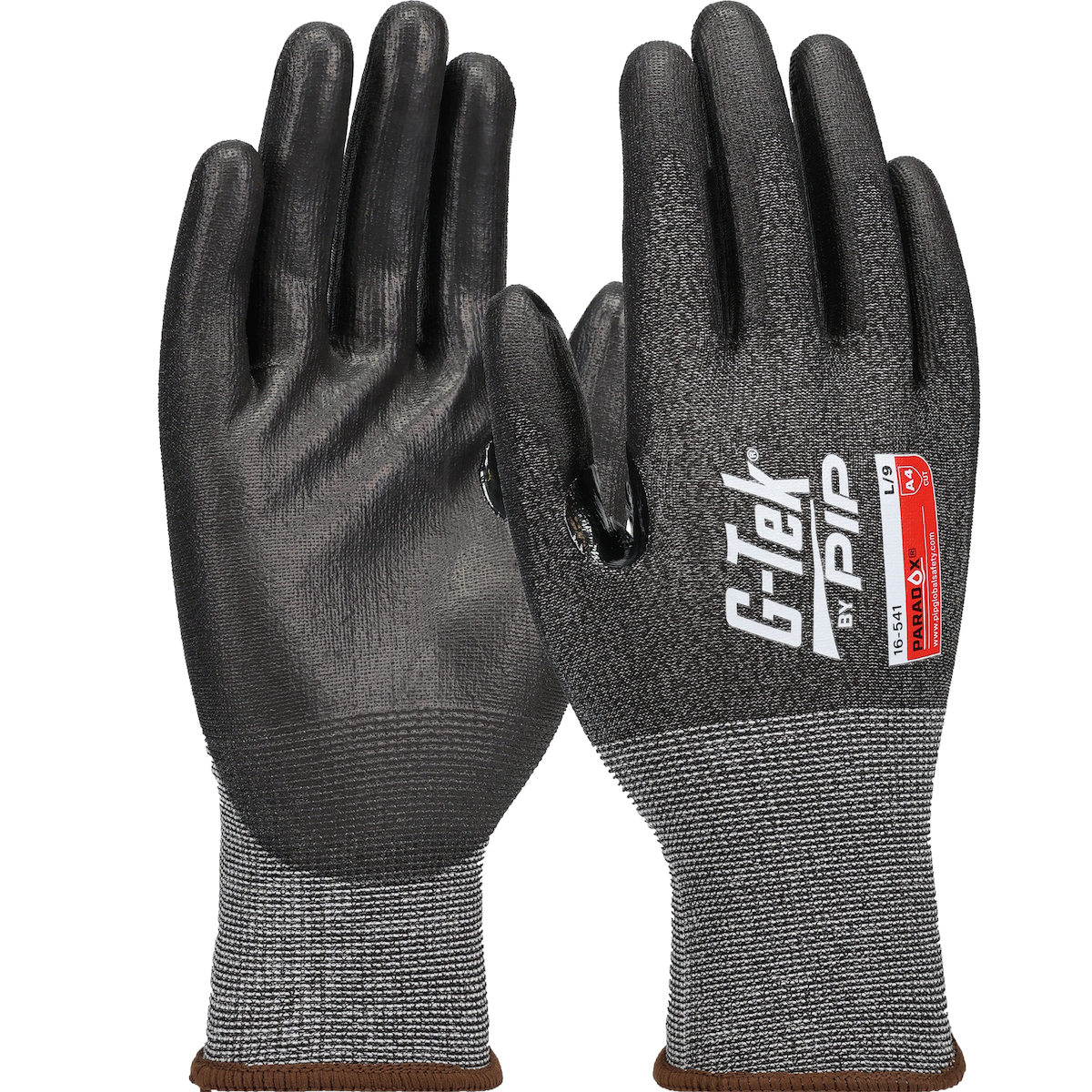 PIP G-Tek Paradox Seamless Knit PolyKor® Blended Glove with Polyurethane Coated Flat Grip on Palm & Fingers with Reinforced Thumb Crotch - 21 Gauge - Touchscreen Compatible