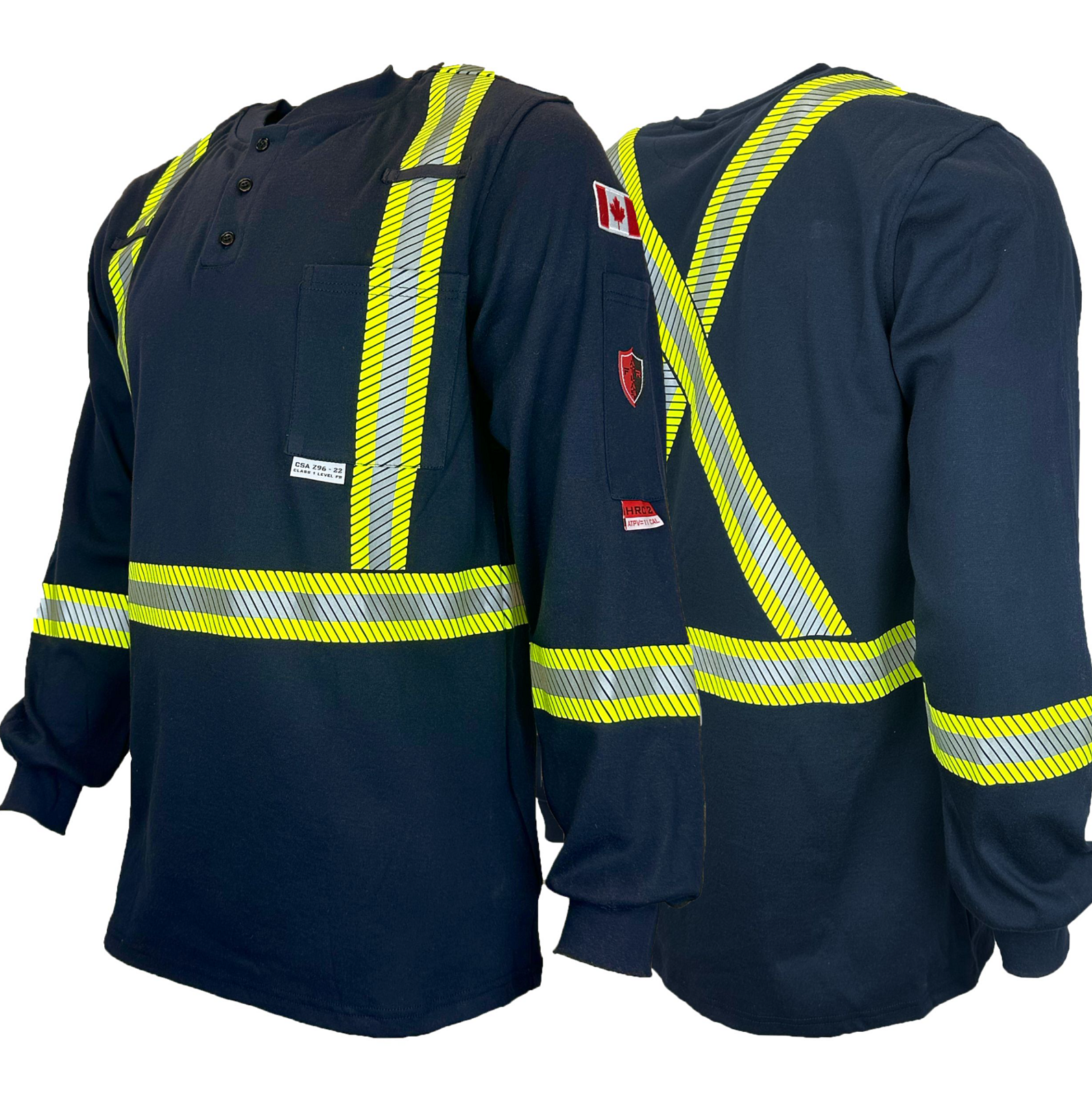 Atlas Guardian® FR/AR Henley Shirts w/Striping