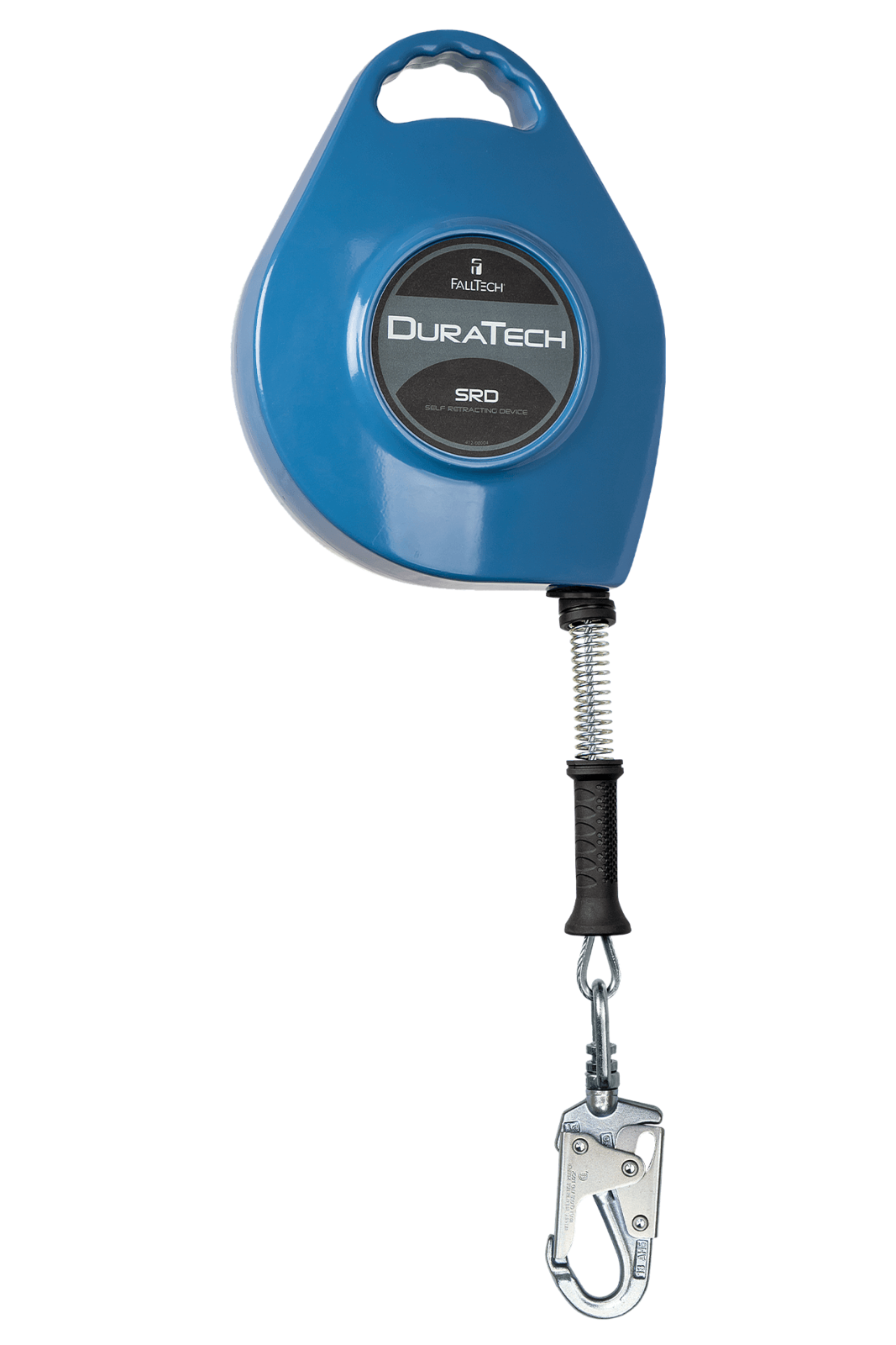 Falltech DuraTech SRL with 50' Stainless Steel Cable and Lifeline Connector and Side-payout Aluminum Housing (OSHA)