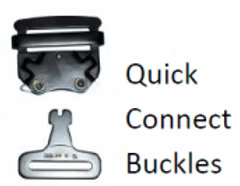 Safety Direct Type ADL Crossover Style - Quick connect legs, shoulder padding